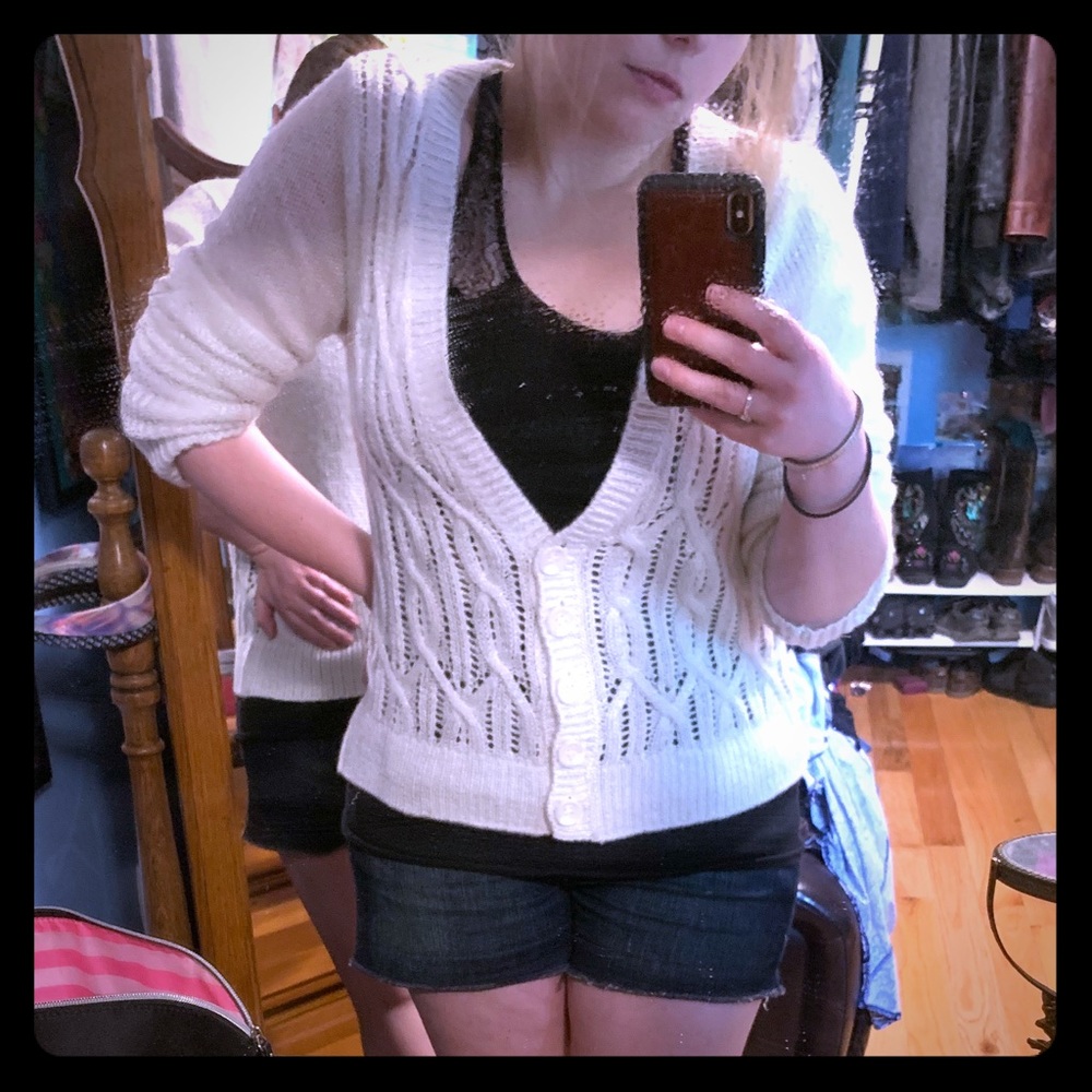 Aeropostale cable knit cardigan✨